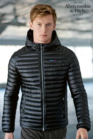 Abercrombie & Fitch Ultra Lightweight Black Hooded Jacket